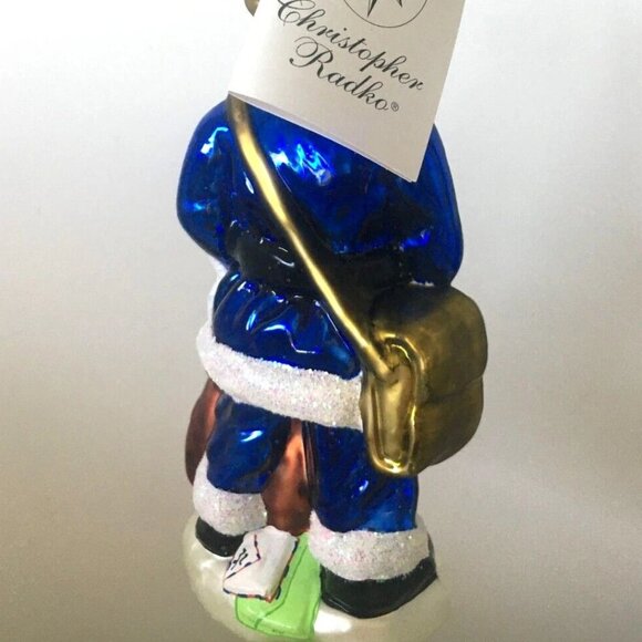 ✨ NEW Authentic Christopher Radko Santa Mailman US Letters Large Glass Ornament✨ - Picture 8 of 10